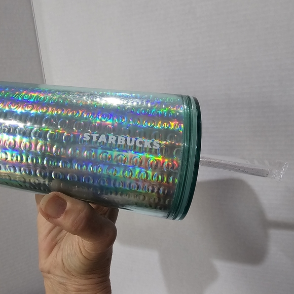 Starbucks Tumbler 24oz Venti Irridecent Bubble Limited Edition Christmas NWT 😋 - Picture 3 of 10
